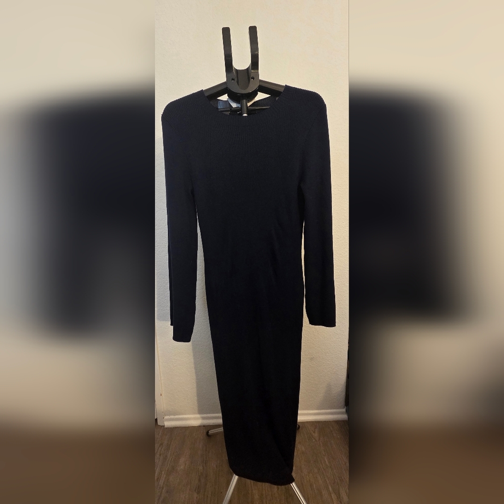 J. Crew Classic Blue Long Sleeve Dress - Picture 3 of 7